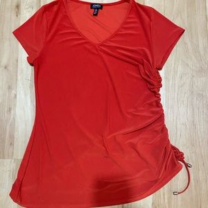 Orange Jones NY Side Ruched Shirt